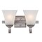 Design House Torino 2-Light Satin Nickel Vanity Light 587774